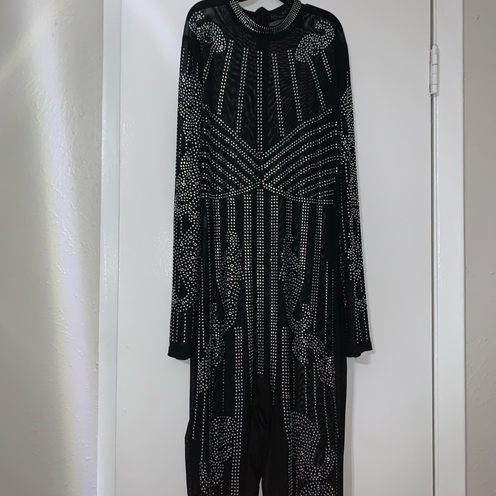 Black see through brand new never worn party outfit